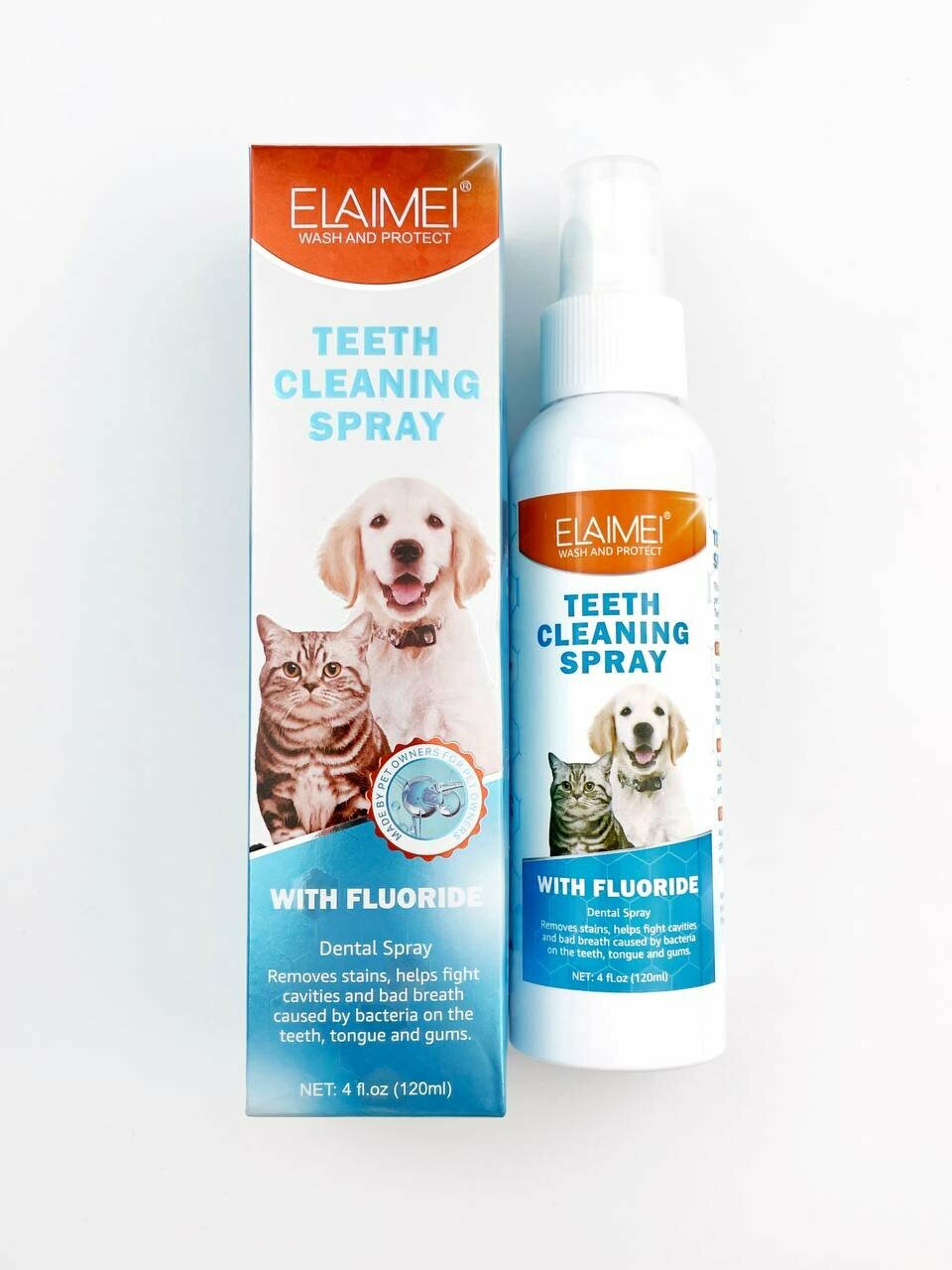 Elaimei Teeth cleaning spray спрей для полости рта животных - фотография № 11