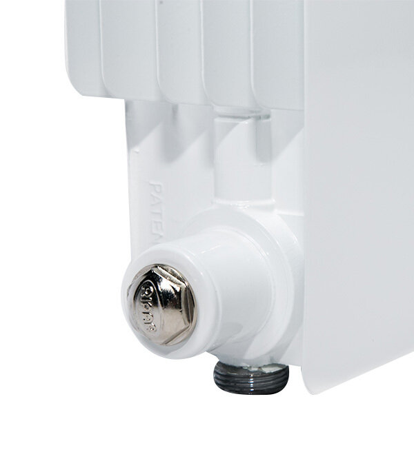 Радиатор биметаллический Rifar Monolit Ventil MVR 500 мм 8 секций 3/4 нижнее правое подключение белый