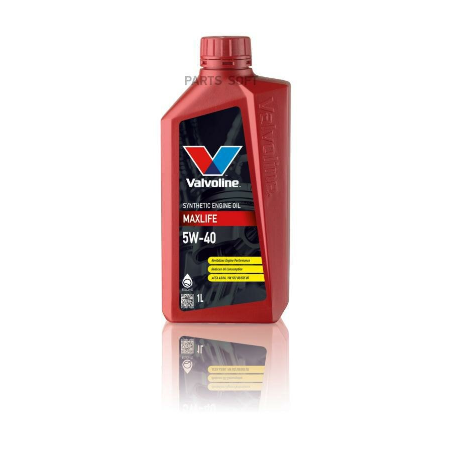 VALVOLINE 872363 Масо моторное синт. Valvoline MAXLIFE 5W40 (e1L)