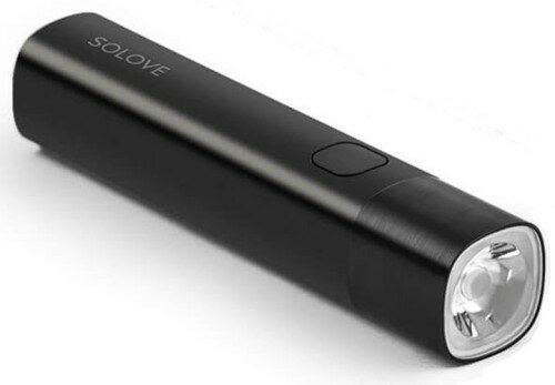 Портативный фонарик SOLOVE X3s Portable Flashlight Mobile Power RU (Black)