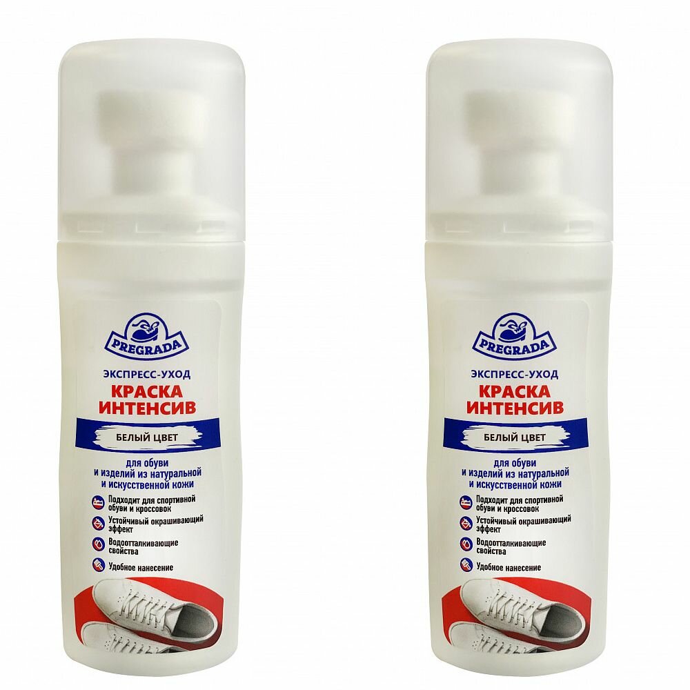 фото PREGRADA краска интенсив 75 мл БЕЛАЯ 2шт
