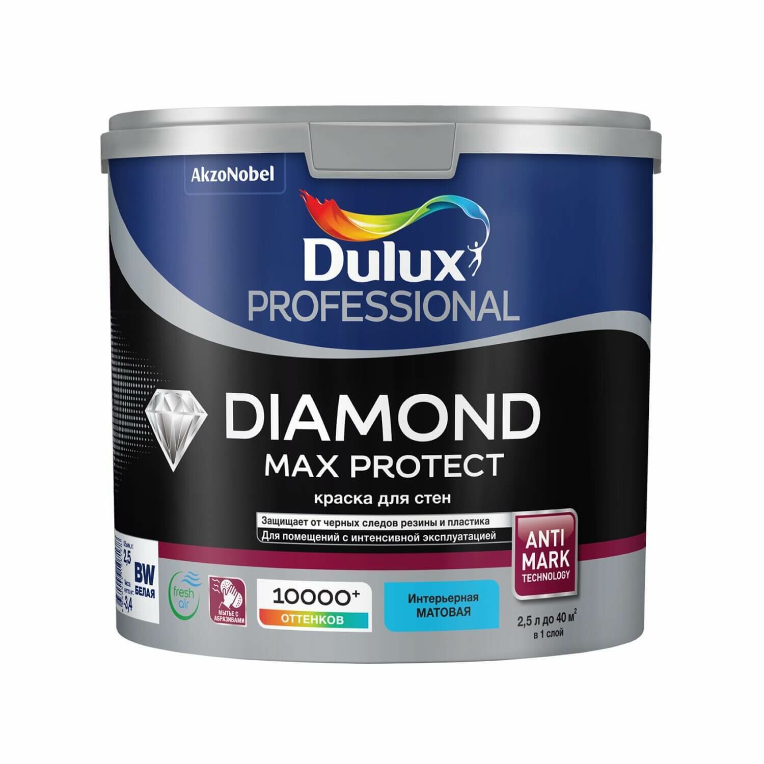 Краска водно-дисперсионная Dulux Diamond Max Protect