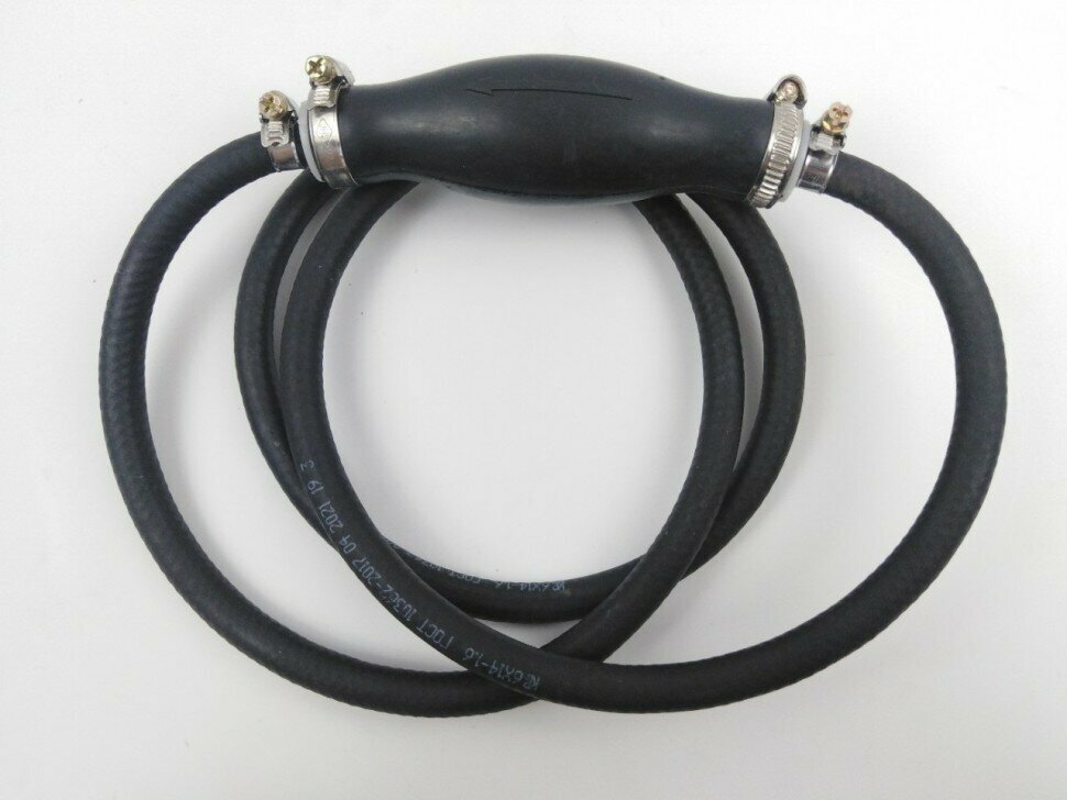 фото Шланг с грушей Вихрь, Ветерок - пластиковый штуцер (90+70)