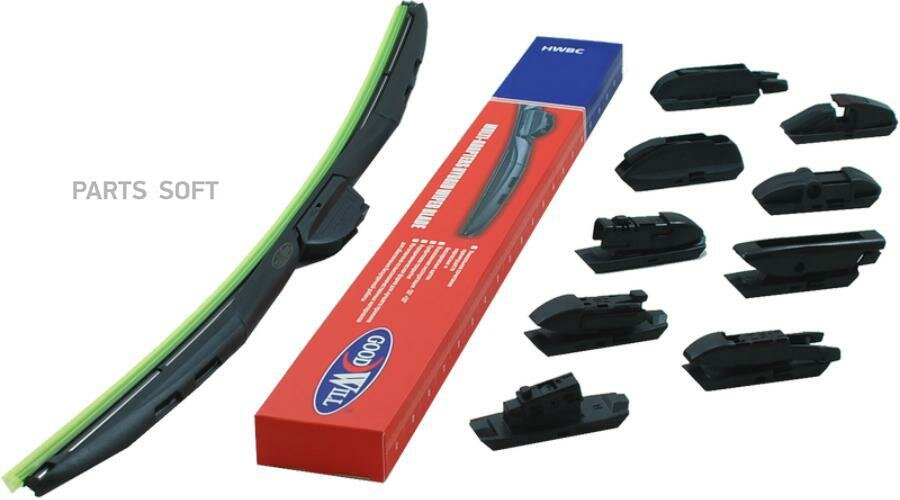 щетка стеклоочистителя 600 мм гибридная 1 шт goodwill multi-adapters hybrid wiper blade hwbc 24