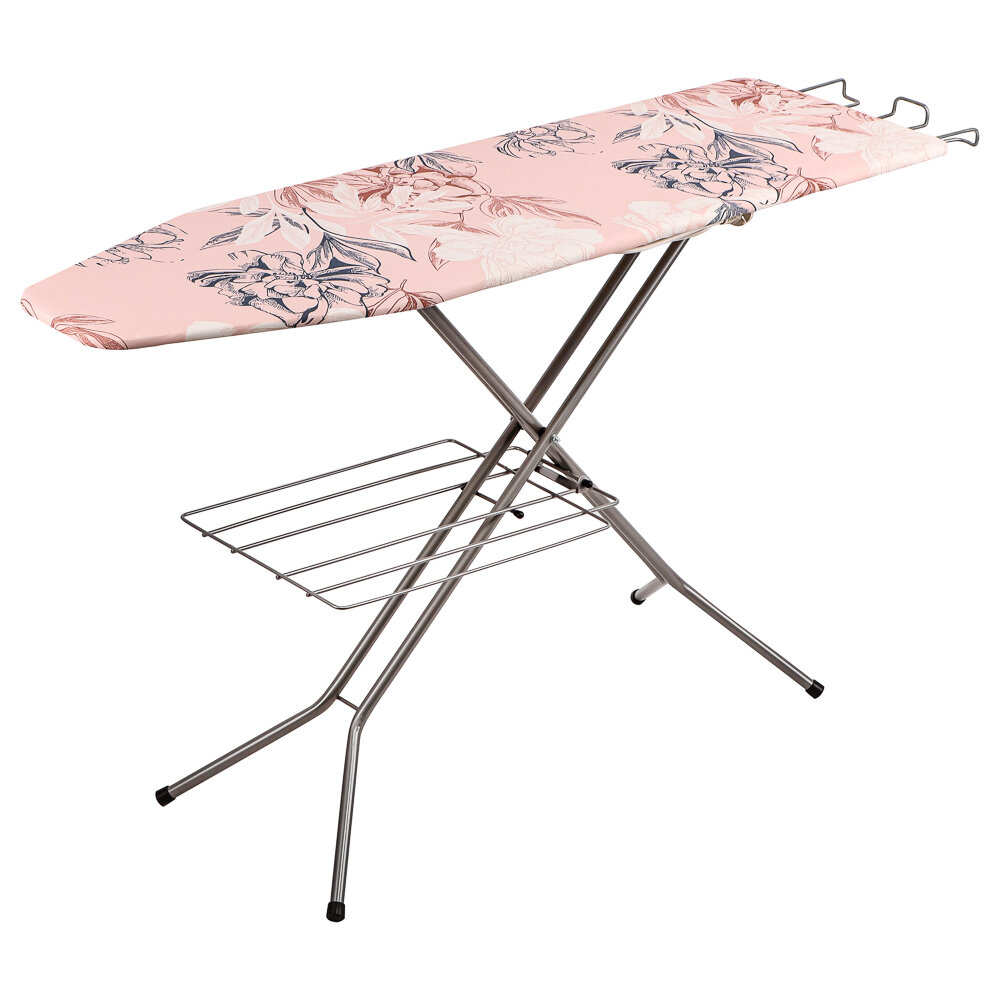 фото Доска гладильная нева 6, 124х35,5см, с полкой для утюга и белья с удлинителем