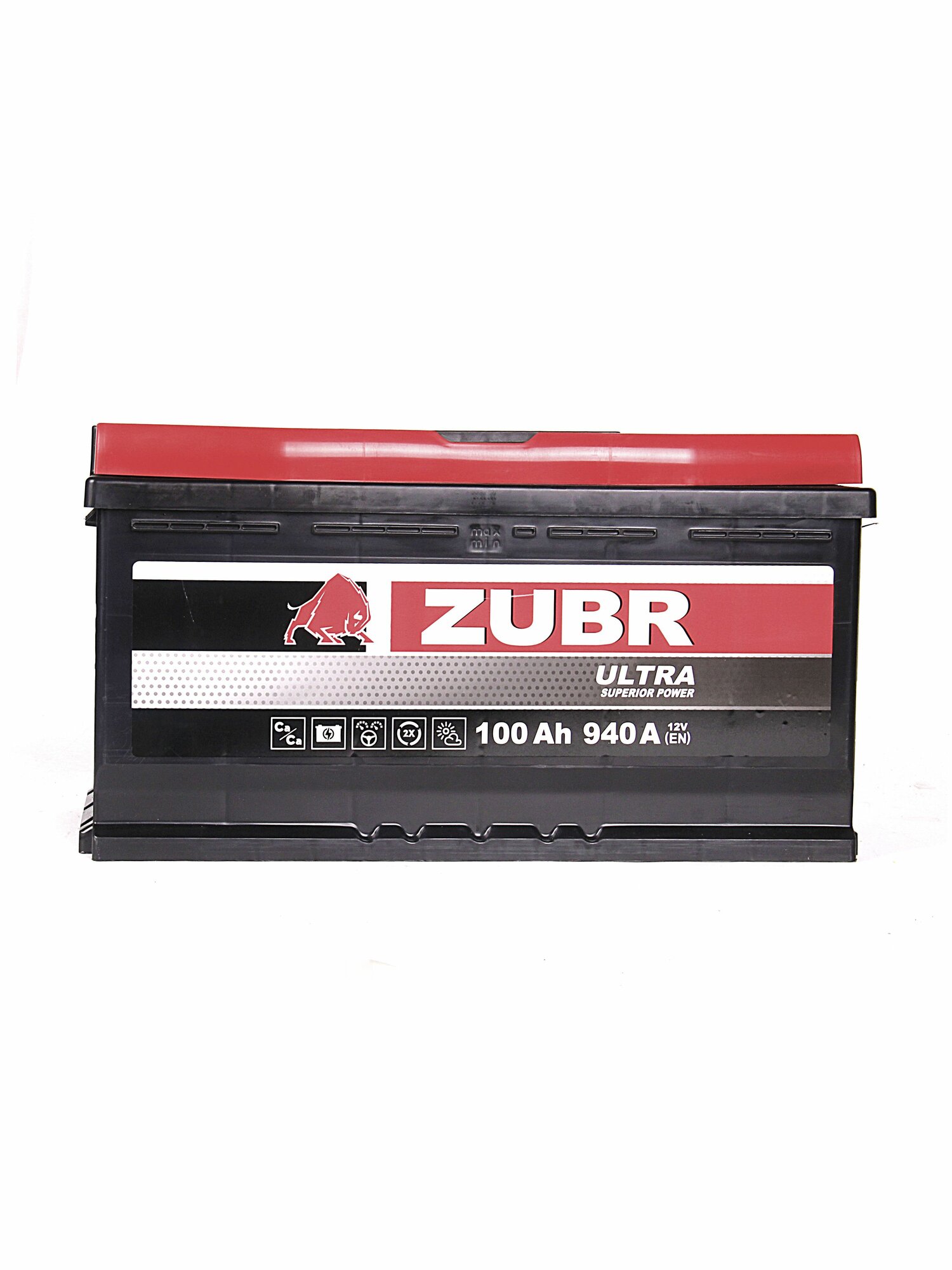 Аккумулятор автомобильный ZUBR ULTRA 100Ач R+ EN940A 353x175x190