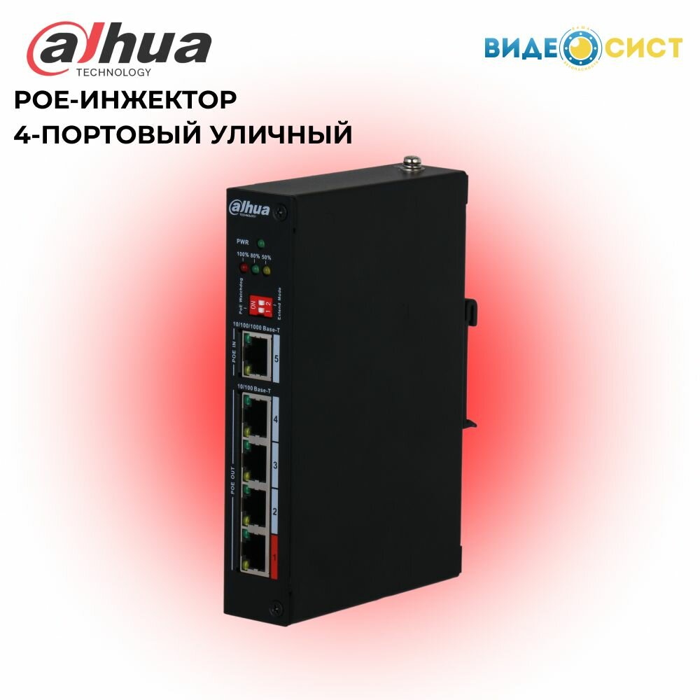 PoE инжектор Dahua DH-PFT1500