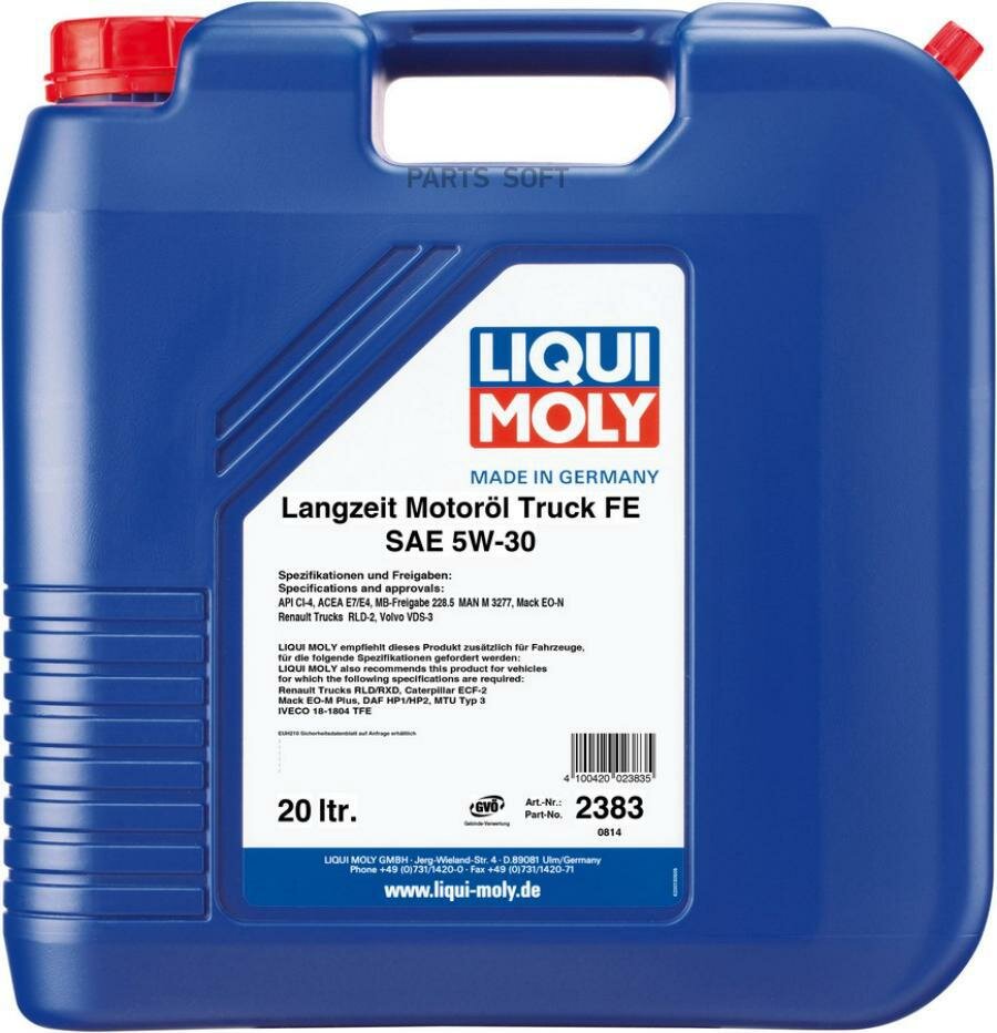 LIQUI MOLY 2383 Масо дизеьное HC LANGZEIT-MOTOROIL Truck FE E4/E7 5W30 синт.20 LIQUI MOLY