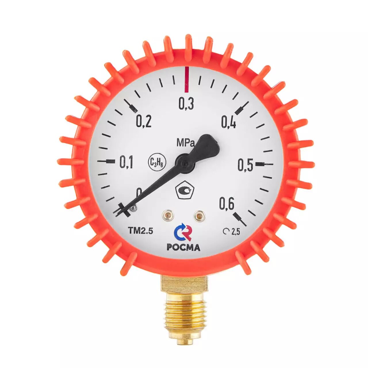 фото Манометр 0,6 МПа, ⌀63 мм, G1/4, пропан