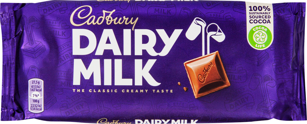 Шоколад молочный CADBURY, 110г