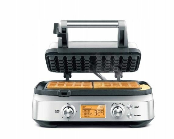 Вафельница Sage The Smart Waffle Pro SWM620 1000Вт, серебристый