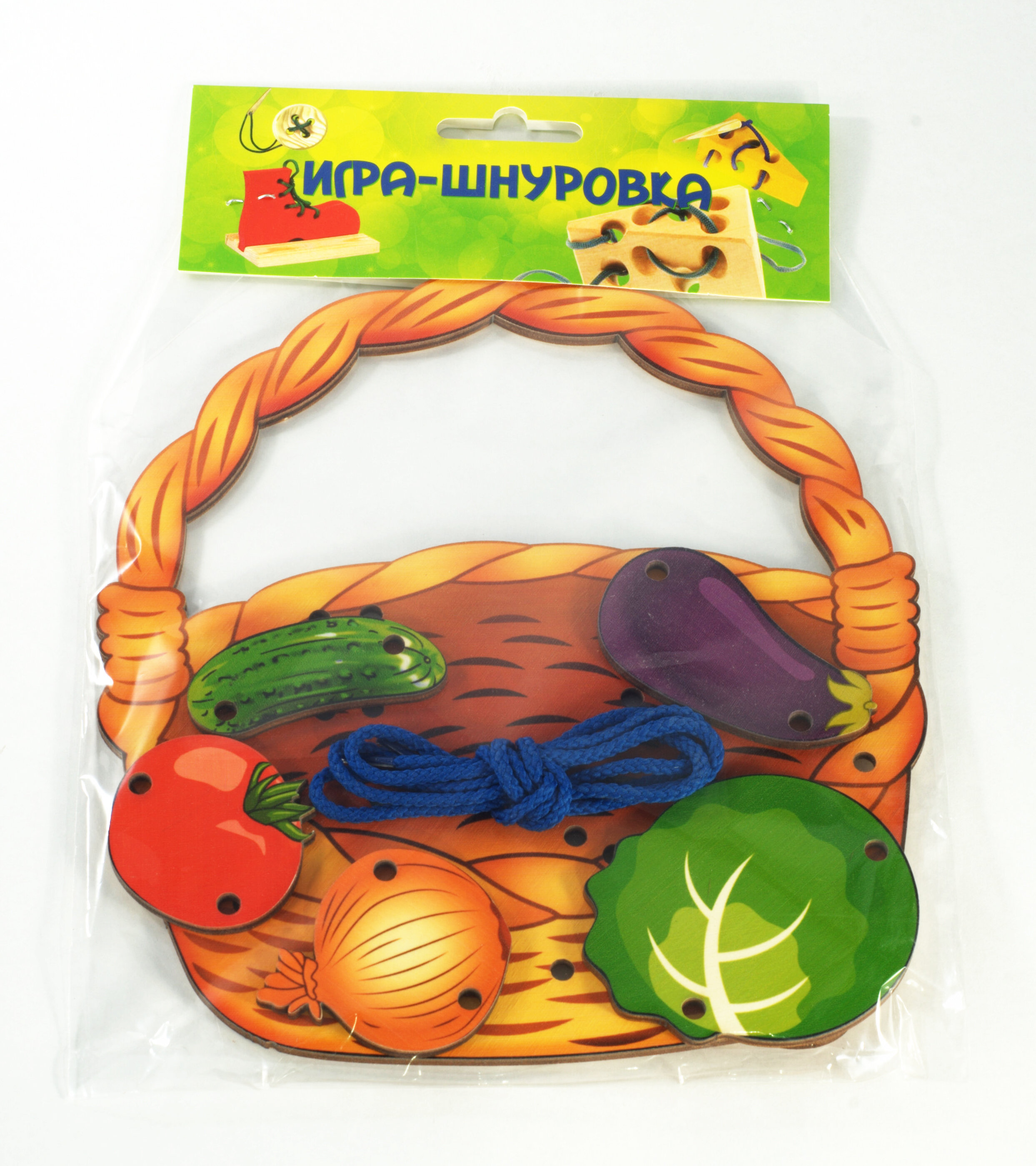 Шнуровка "Корзина с овощами" арт.7928 (дерево)/35