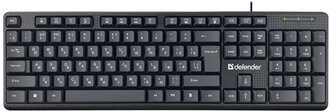 Клавиатура Defender Daily HB-162, USB, черный - 2 шт.