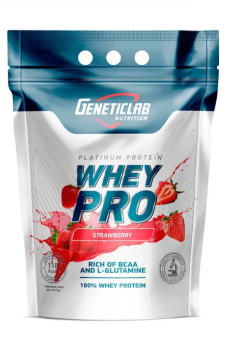 GeneticLab WHEY PRO 2100г (Клубника)