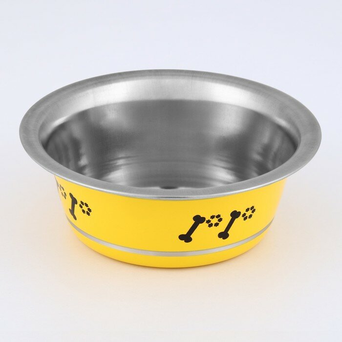 фото Миска цветная стандарт 350 мл, жёлтая