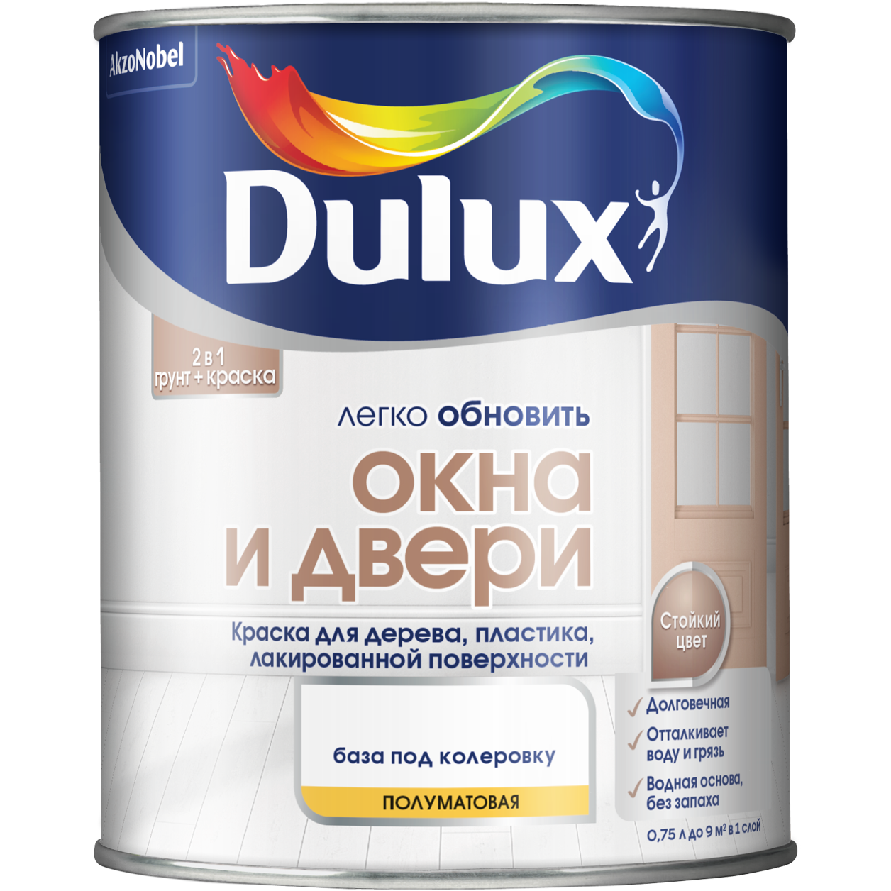 Краска акриловая Dulux Легко Обновить - Окна и двери