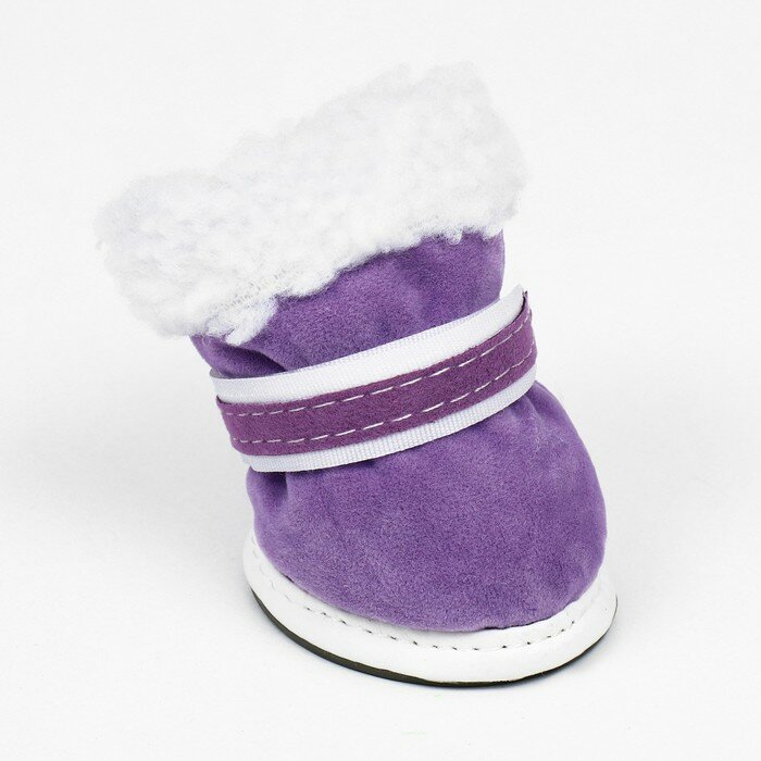 Ботинки "На прогулку", набор 4 шт, 4 размер, фиолетовые 9798504 - фотография № 2