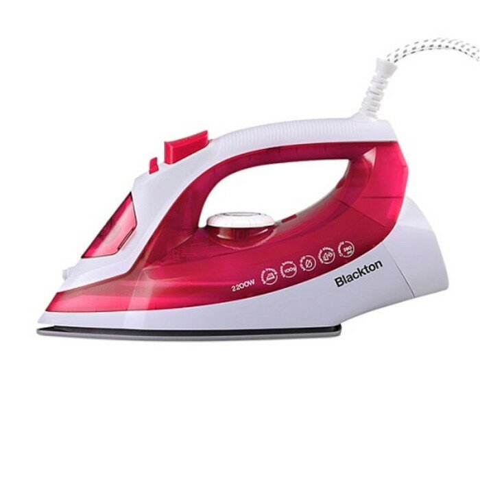 фото Утюг Blackton Bt SI3113, 2200 Вт, керамическая подошва, 20 г/мин, 280 мл, бело-красный
