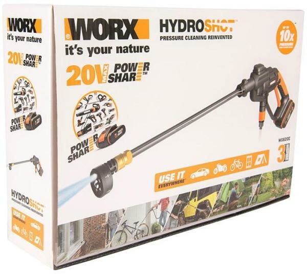 Аккумуляторная мойка Worx WG620E 24 бар 120 л/ч с АКБ и ЗУ