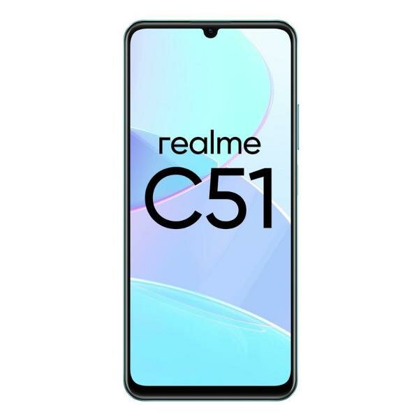 Смартфон realme C51 4/128 ГБ RU 2 nano SIM зеленый