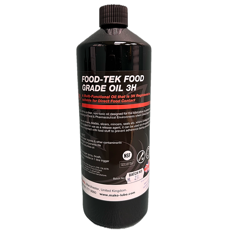 Food-Tek Food Grade Oil 3H Масло с полным пищевым допуском