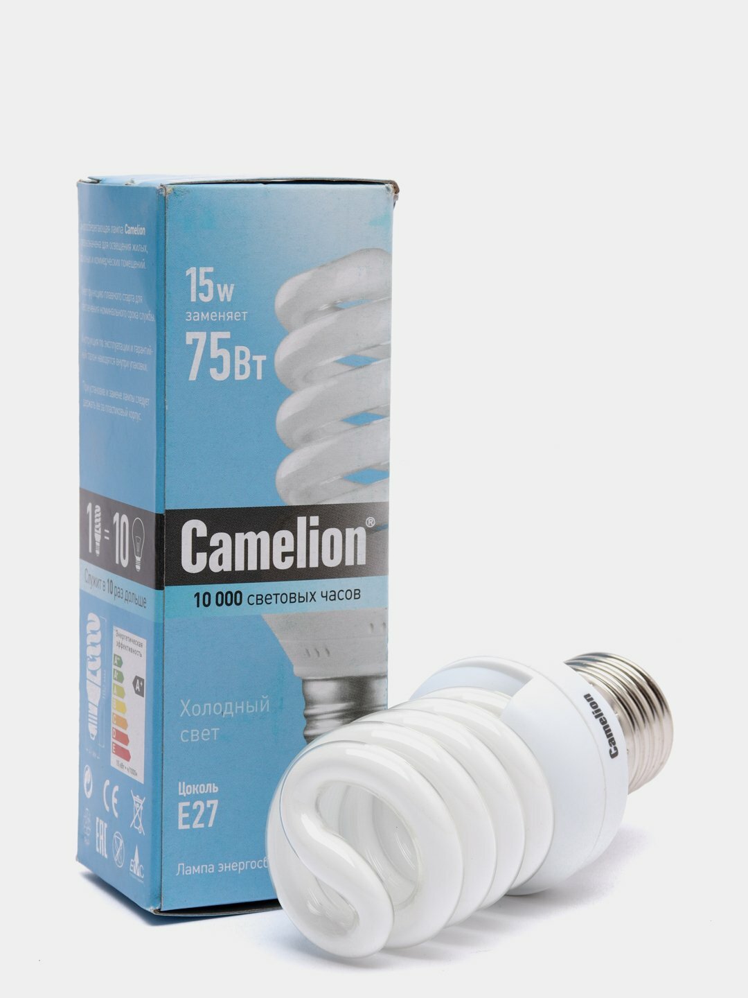 Энергосберегающая лампа Camelion LH15-FS-T2-M/842/E27 15Вт 220В холодный свет 4200К