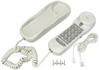 Телефон проводной Ritmix RT-003 (белый)