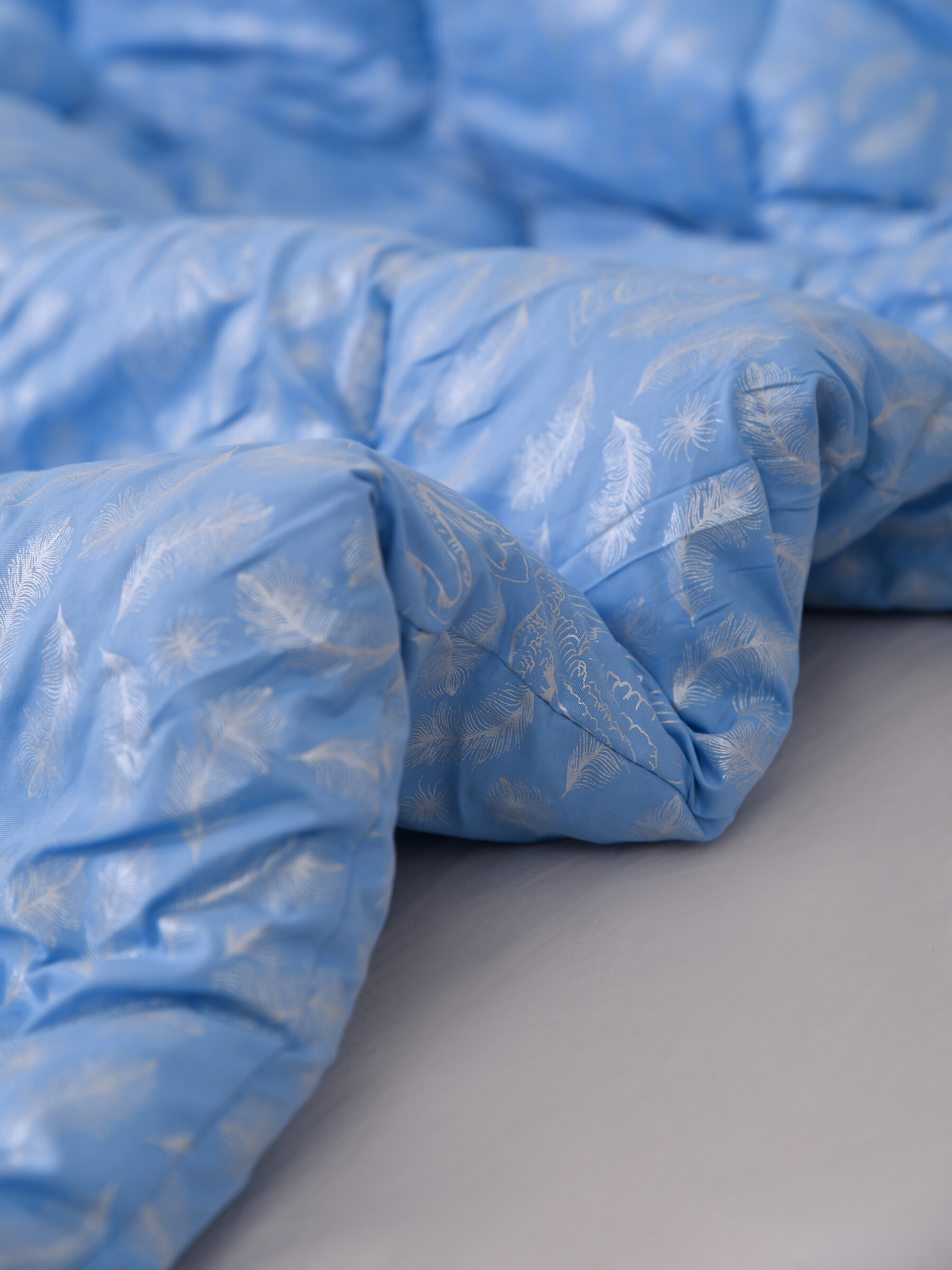 Одеяло 2-спальное тик лебяжий пух Мир-текстиль - фотография № 5