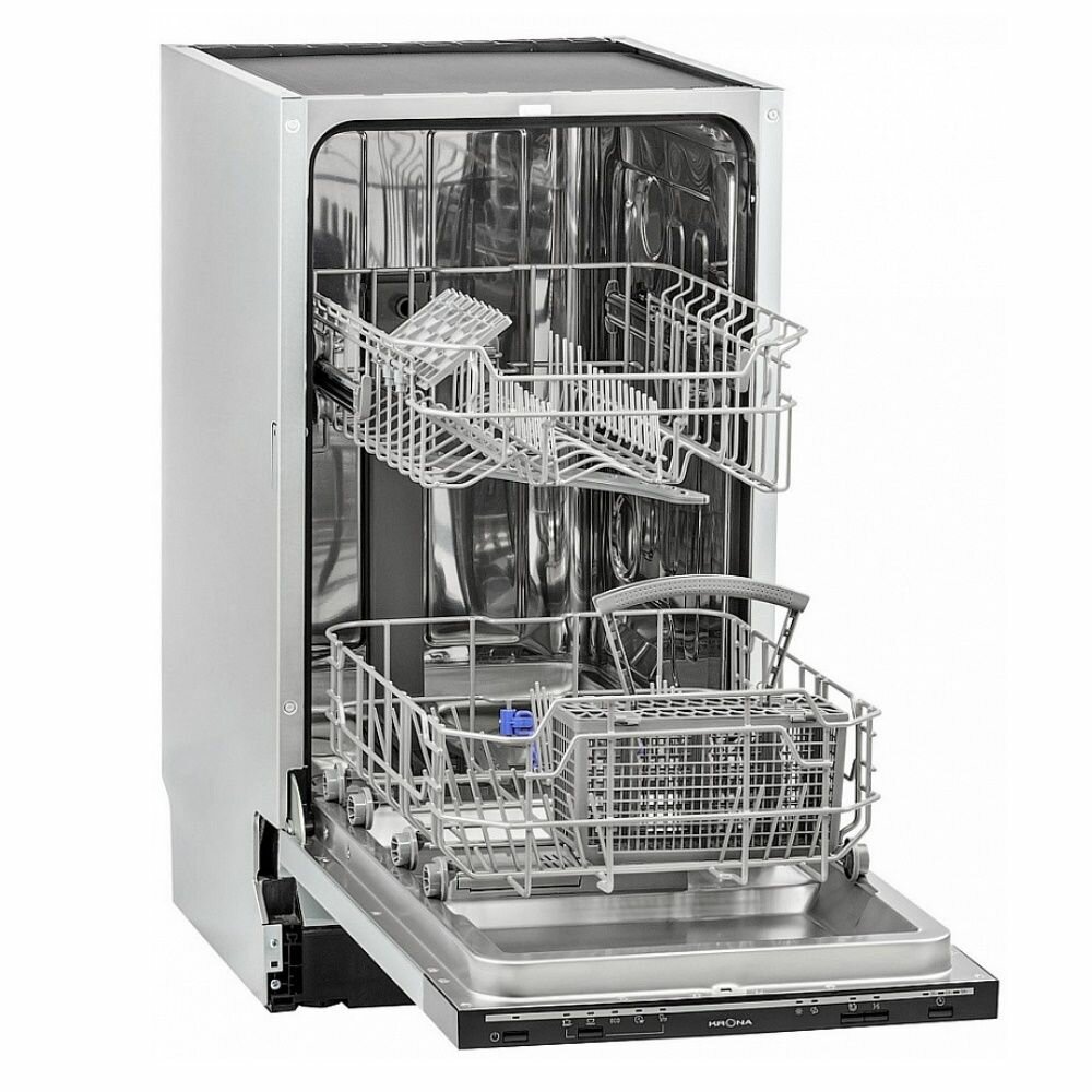 Посудомоечная машина Krona BRENTA 45 BI встраиваемая 45 см на 9 комплектов посуды защита от протечек 5 программы конденсационная сушка