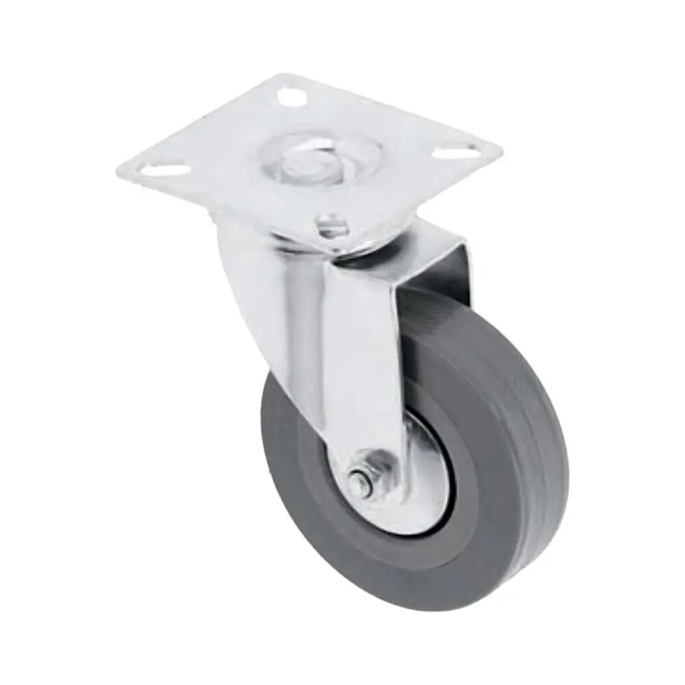 фото Колесо мебельное GTV GREYROLL D-50 мм без стопора цвет серый