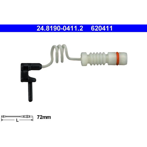 Сигнализатор, износ тормозных колодок, ATE 24.8190-0411.2 (1 шт.)