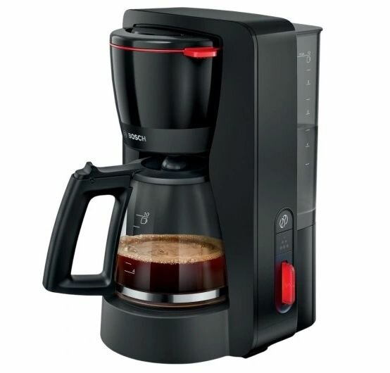Капельная кофемашина Bosch MyMoment TKA3M133 1200 Вт, черный - фотография № 1