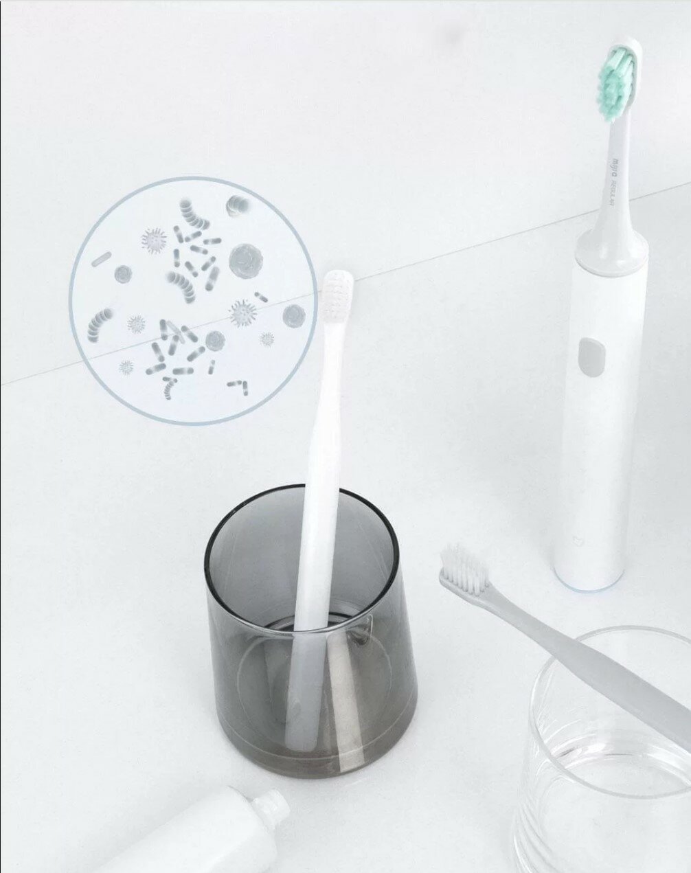 Дезинфицирующий держатель для зубных щеток Xiaomi Dr.Meng Disinfection Toothbrush Holder (MKKJ01) - фото №10