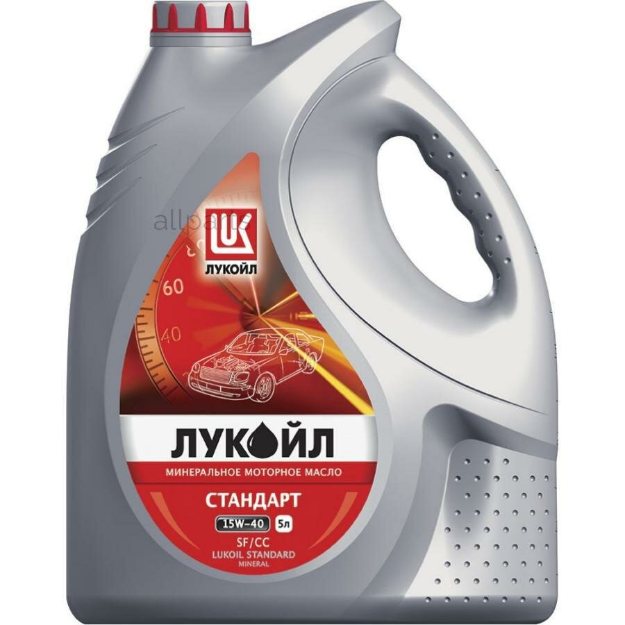 LUKOIL 19436 Масло Л стандарт 15W40 5л моторное (минер)