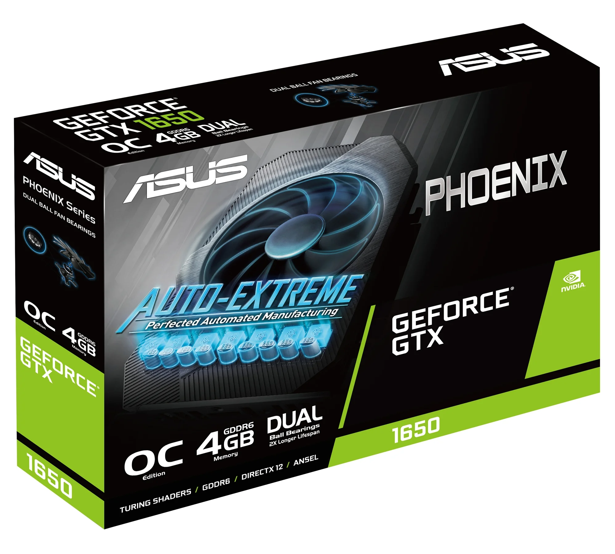 Видеокарта ASUS Phoenix GeForce GTX 1650 OC 4GB (PH-GTX1650-O4GD6), Retail