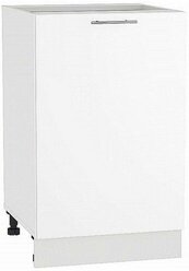 Напольные модули для кухни Шкаф нижний с 1-ой дверцей Валерия-М 816*500*478 Белый глянец / Белый