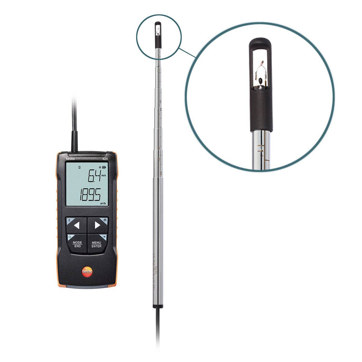 фото Анемометр Testo 425 с подключением через приложение