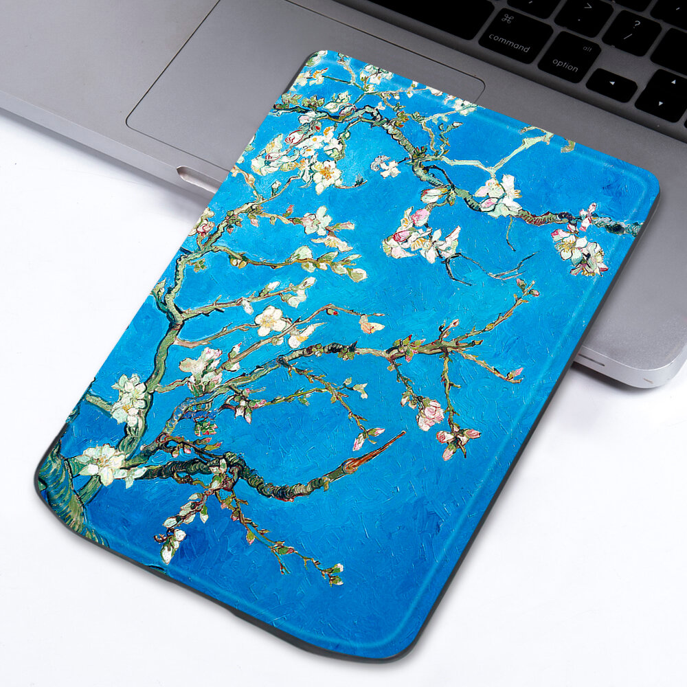 Электронная книга PocketBook 629 Verse Bright Blue голубой с обложкой ReaderONE Sakura
