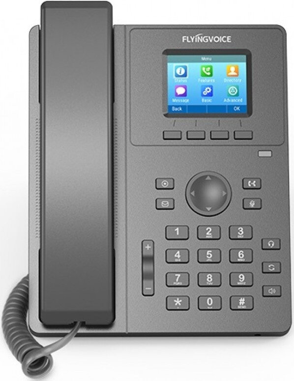 Телефон IP Flyingvoice P11G серый упак1