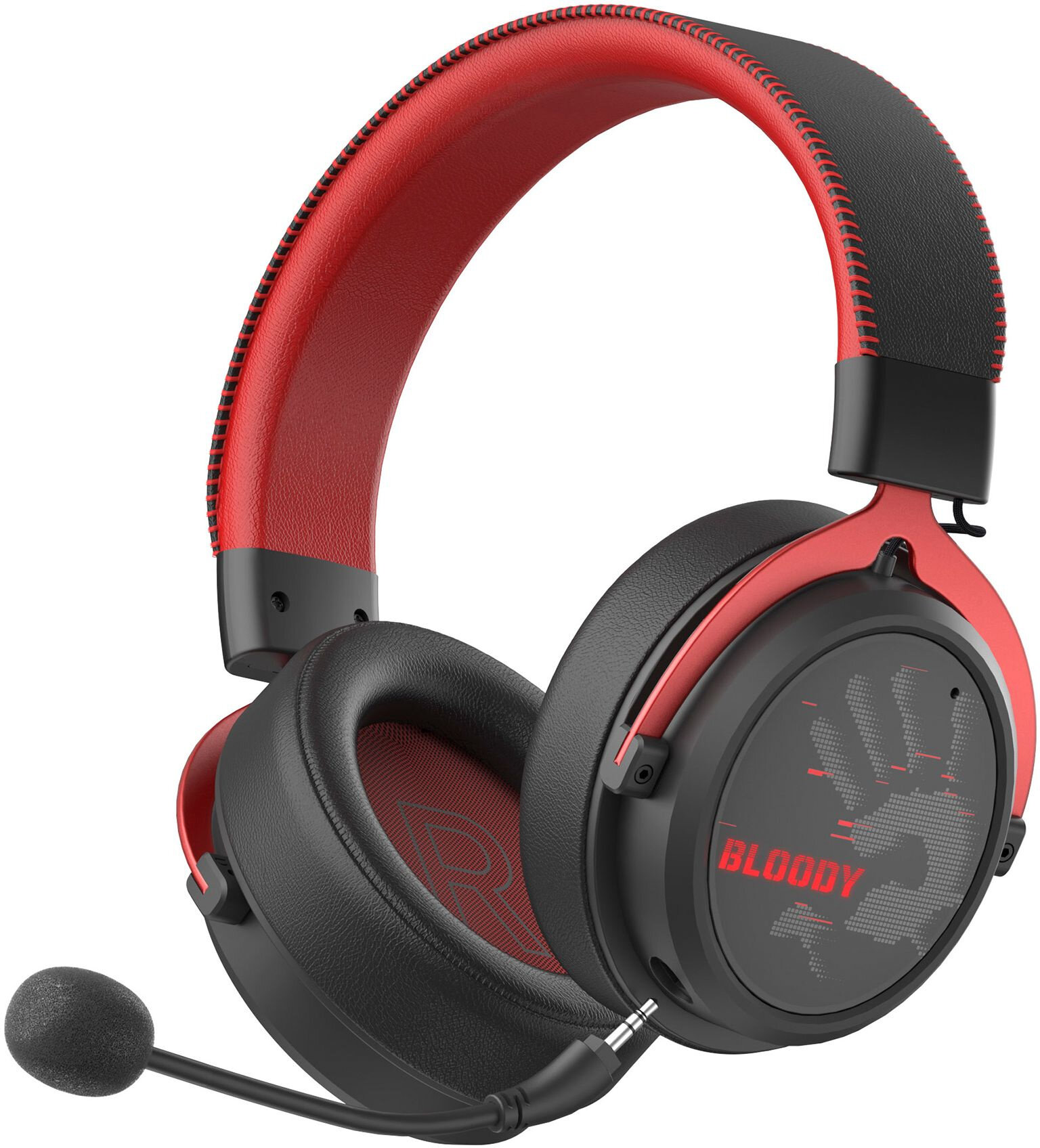 Гарнитура игровая A4Tech Bloody MR590 Sports красный/черный (mr590+ wired/sport red)