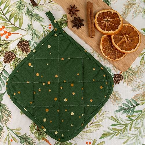 фото Прихватка для кухни/рогожка/полотенце кухонное/квадратная/кухонная