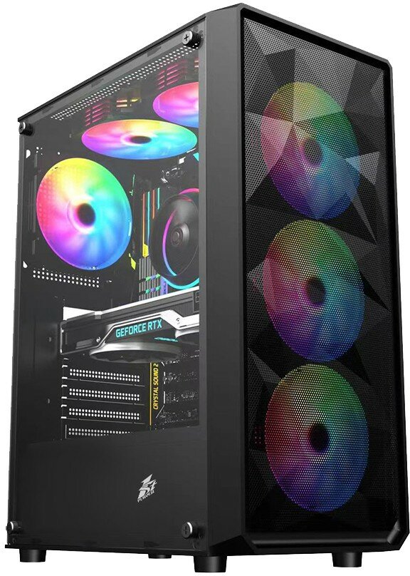 Корпус 1STPLAYER FD3 Black (FD3-BK-4F1)