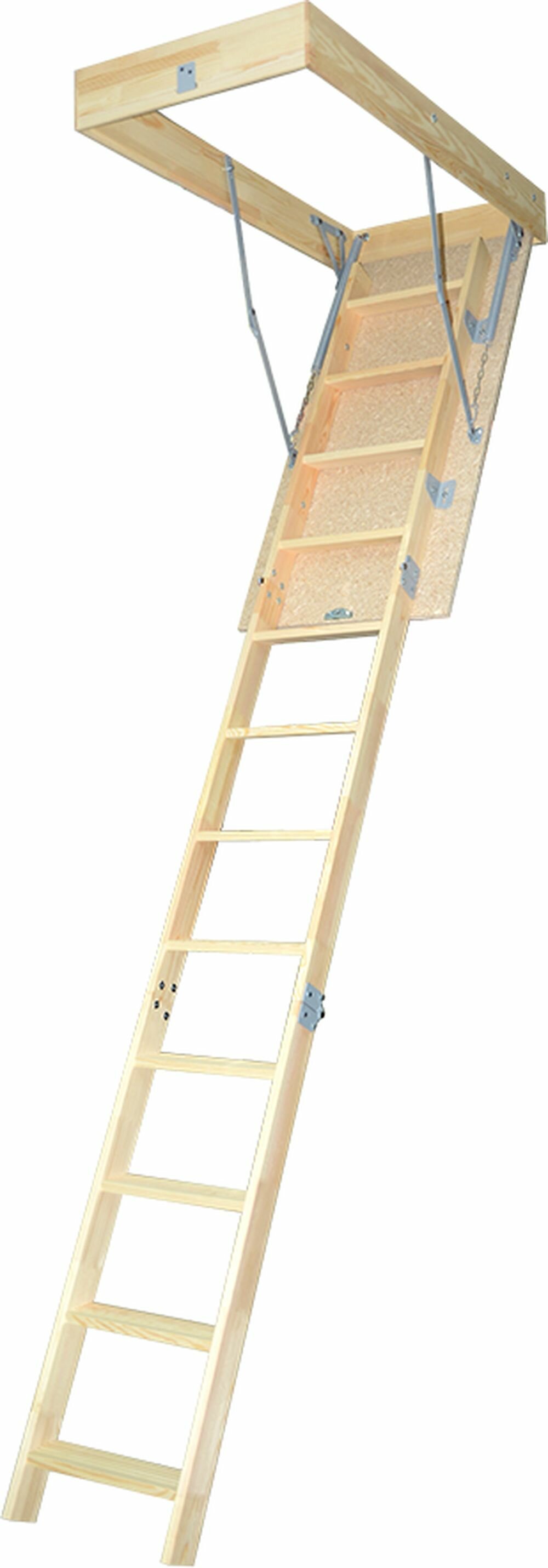 Лестница чердачная деревянная 120Х60 280 см ЧЛ-15