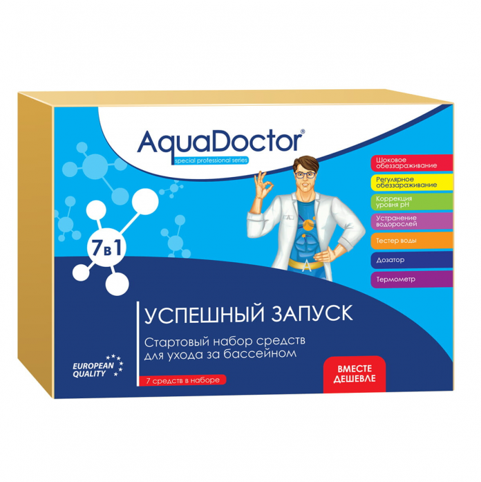 Стартовый набор химии для бассейна AquaDoctor AQ23744