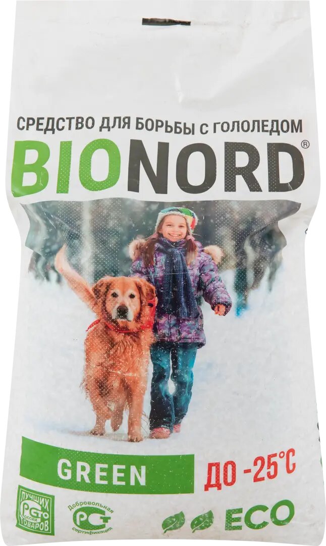 Противогололедный реагент Bionord Green 23 кг - фотография № 1