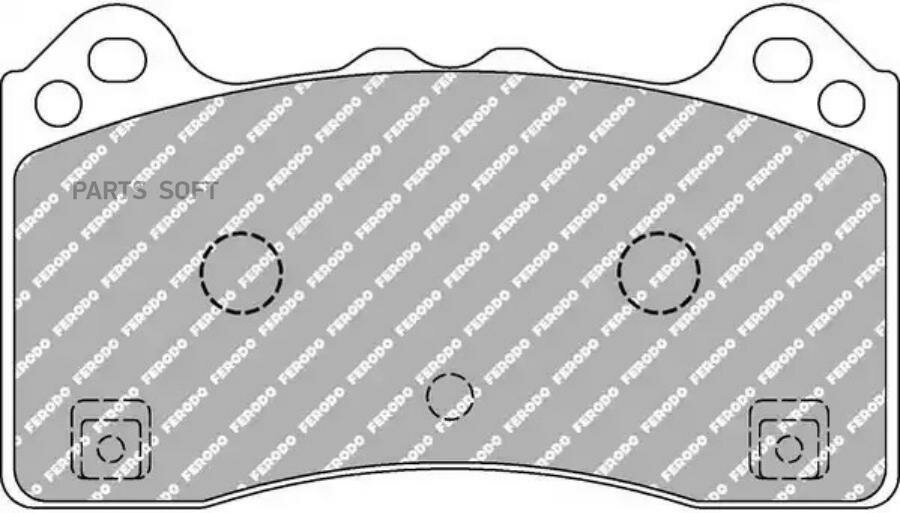 FERODO FCP4830H FCP4830H тормозные коодки дисковые спортивые DS25