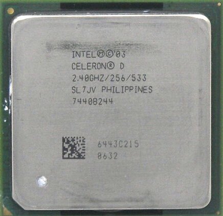 Процессор Intel Celeron D 320 Prescott LGA775, 1 x 2400 МГц, OEM