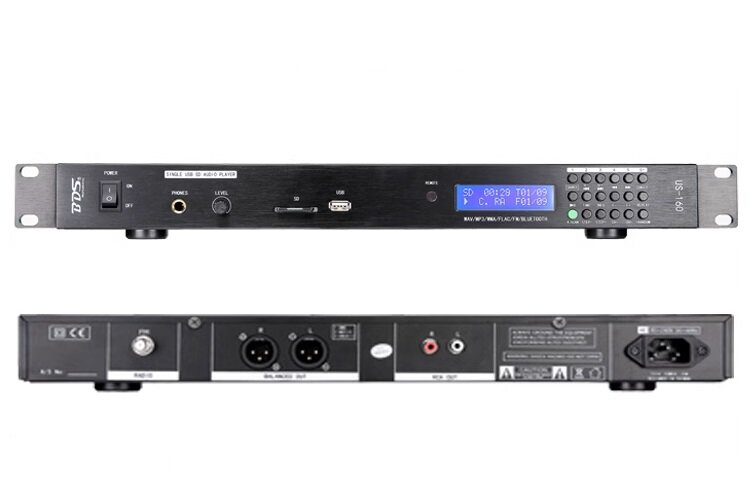 BDS US-160S USB/SD/BT/FM плеер, рэковый