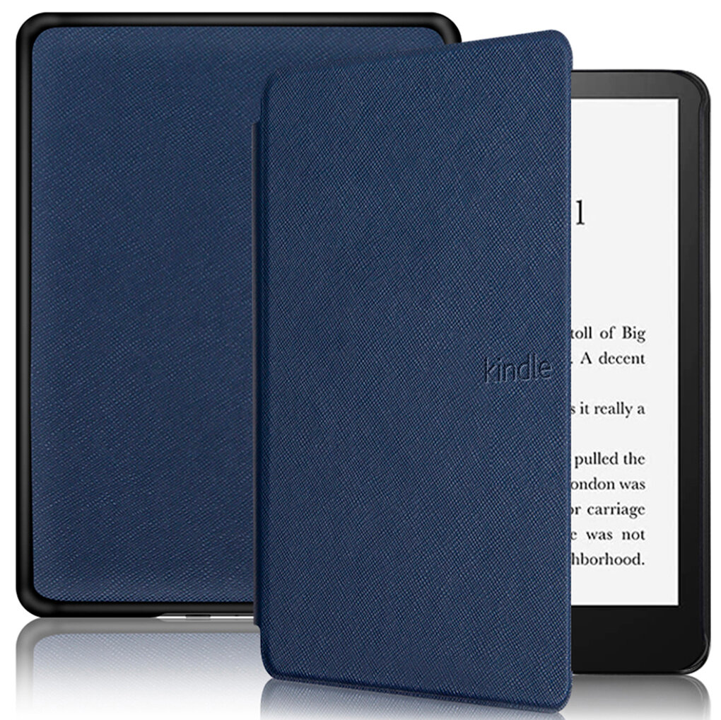 Электронная книга Amazon Kindle PaperWhite 2021 16Gb Ad-Supported Agave Green с обложкой ReaderONE PaperWhite 2021 Blue