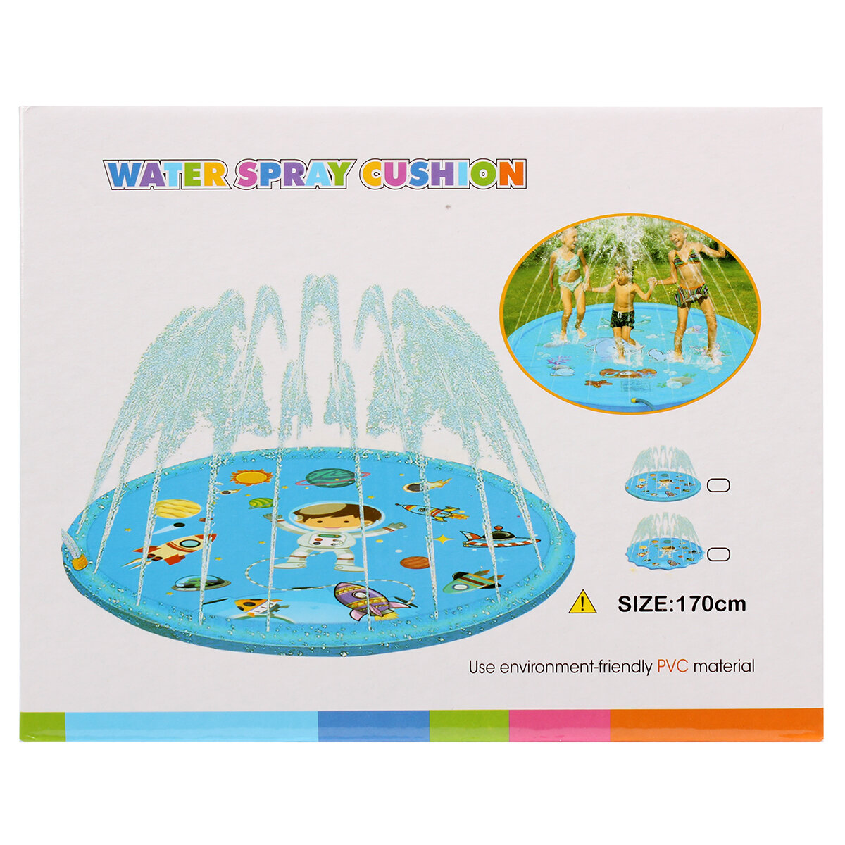 фото Фонтан-батут 170 см, 2 цвета микс, с-30286